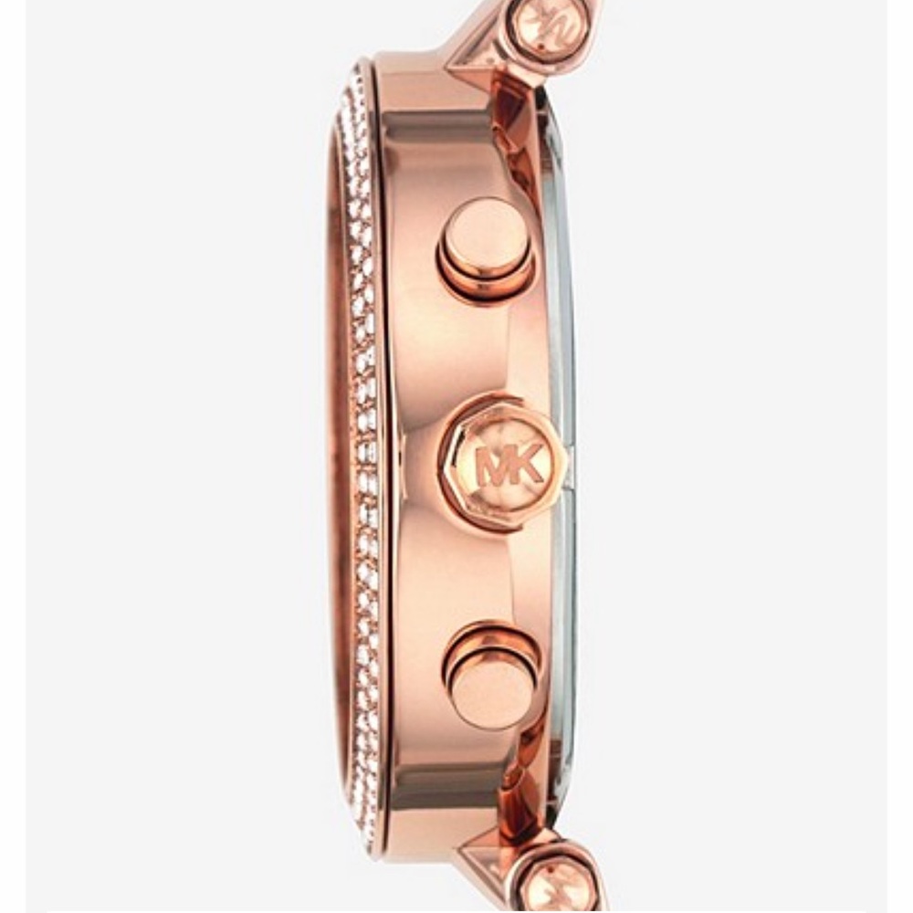 Michael Kors Parker Rose Gold Tone Watch - Picture 3 of 7
